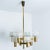Brass Chandelier attributed to Carl Fagerlund for Orrefors, 1960s For Sale - Image 6 of 13