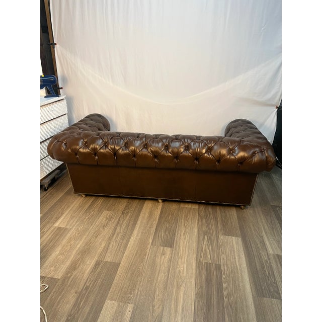 Mid 20th Century LoeBlein Chesterfield Sofa For Sale - Image 4 of 10