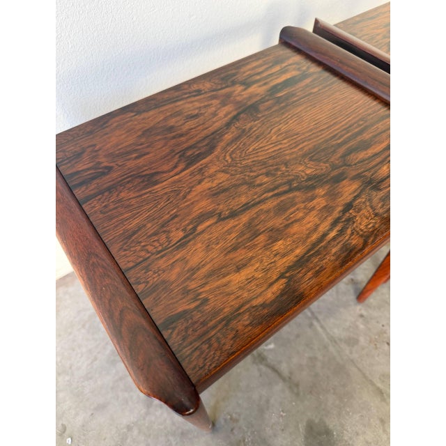 Vintage Danish Rosewood Nightstands by Heltborg Møbler – Mid Century Modern Side Tables For Sale In Los Angeles - Image 6 of 8