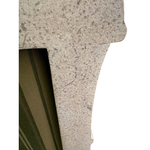 Ivory Late 20th Century Louis XVI Style Carved Wood Bergère Chair For Sale - Image 8 of 11