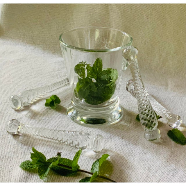 1930s 1930s Art Deco Cambridge Glass Cocktail Muddlers, Crystal Barware Set of 4, Nantucket Estate For Sale - Image 5 of 12