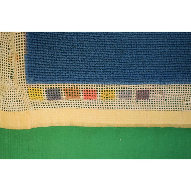 Mid 20th Century Hand Needlepoint 1776 Bicentennial 13 Star Us Flag For Sale - Image 5 of 5