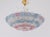 1950s 1950s Murano Glass Floral Barovier & Toso Blue Clear Pink Flower Basket Chandelier For Sale - Image 5 of 12