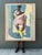 Vintage 1980s Monumental Abstract Figurative Soil on Canvas For Sale - Image 11 of 12