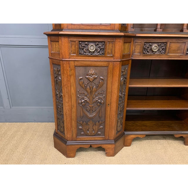 Brown Arts and Crafts Walnut Sideboard, 1885 For Sale - Image 8 of 18