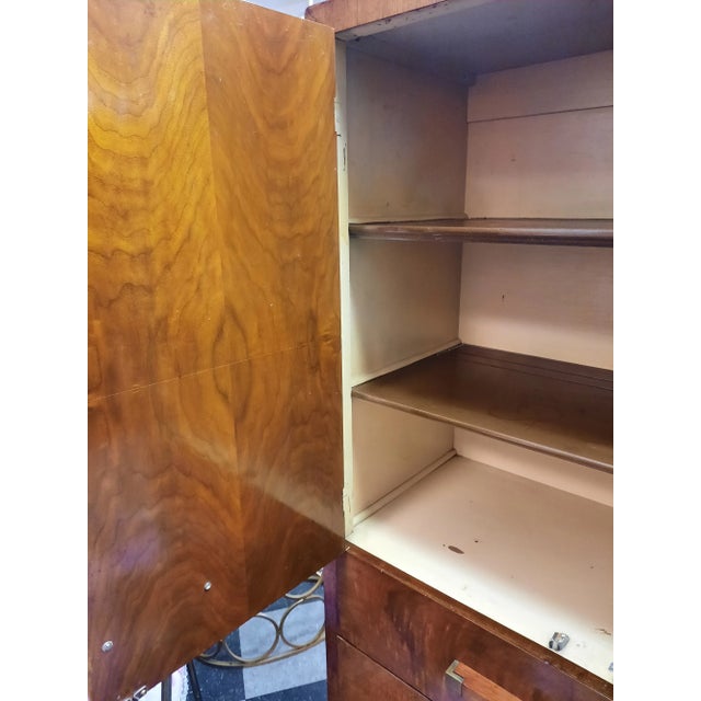 Brown 1930s Vintage Amedec Cabinet For Sale - Image 8 of 13