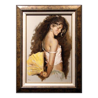 Royo Despues Del Baile Hand Signed Art Serigraph on Panel Custom Framed For Sale