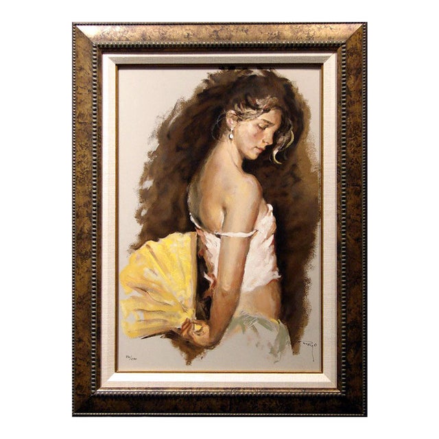 Royo Despues Del Baile Hand Signed Art Serigraph on Panel Custom Framed For Sale