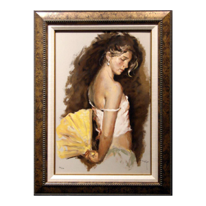 Royo Despues Del Baile Hand Signed Art Serigraph on Panel Custom Framed