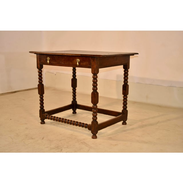Period Charles I Oak Side Table From England For Sale - Image 4 of 11