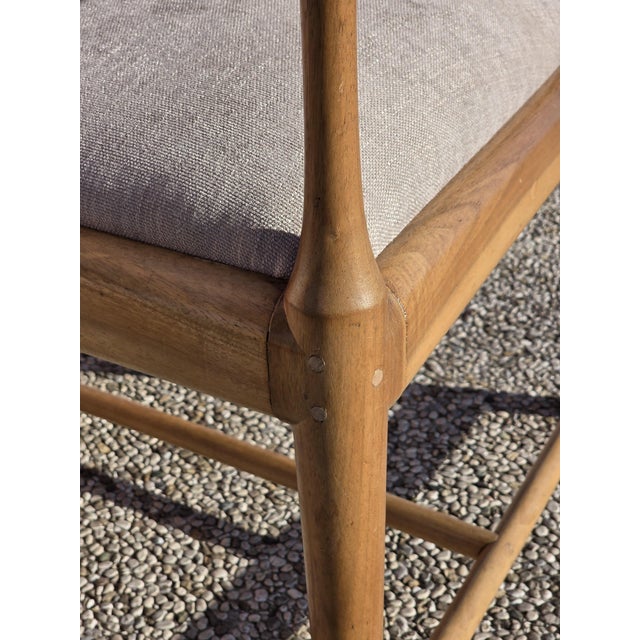 1950s Italian High-Backed Study Chair, 1950s For Sale - Image 5 of 14