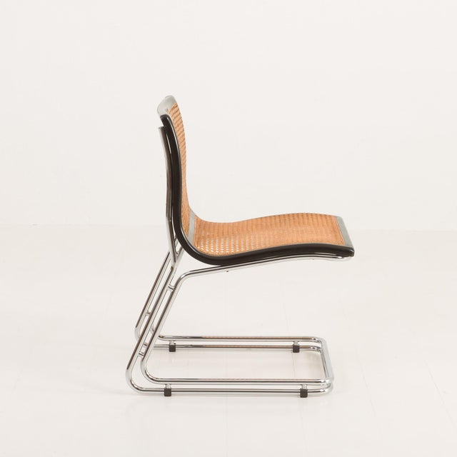 Italian Cantilever Chair with Vienna Straw, 1970s For Sale - Image 9 of 17