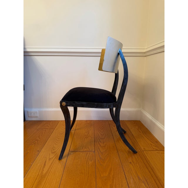 Klismos-Inspired Dining Side Chairs For Sale - Image 4 of 5