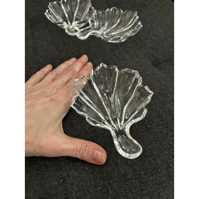 Baccarat Baccarat Leaf Shaped Catch All/Ashtrays For Sale - Image 4 of 4