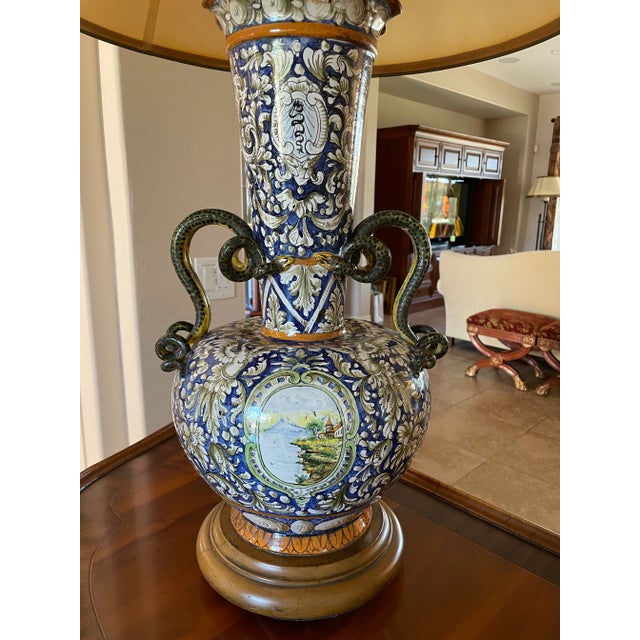 Mid 19th Century Italian Renaissance Antique Lamp Snake Handles For Sale - Image 12 of 12