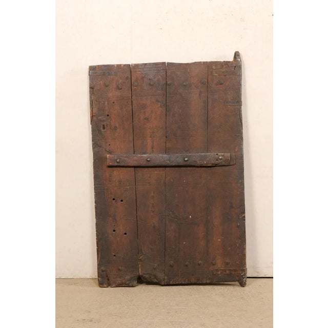 Rustic 19th Century Turkish Wooden Door For Sale - Image 3 of 11