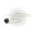 1990s 14k Gold Necklace With Black South Sea Pearl For Sale - Image 4 of 7