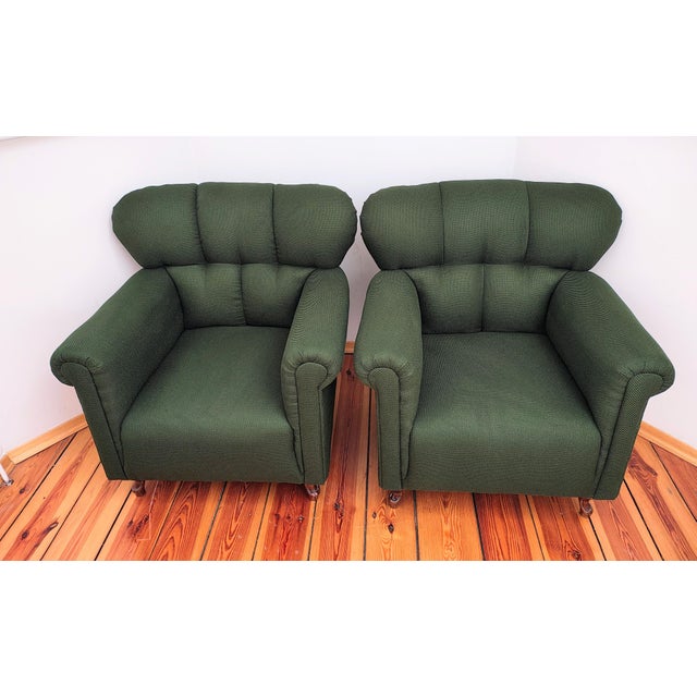 Vintage Retro Armchairs, Former Czehoslovakia, 1960s, Set of 2 For Sale - Image 3 of 12