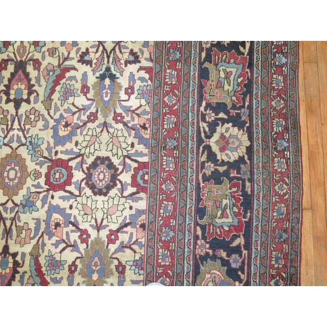 Late 19th Century Persian Rug - 10'5" x 11'9" For Sale In New York - Image 6 of 12
