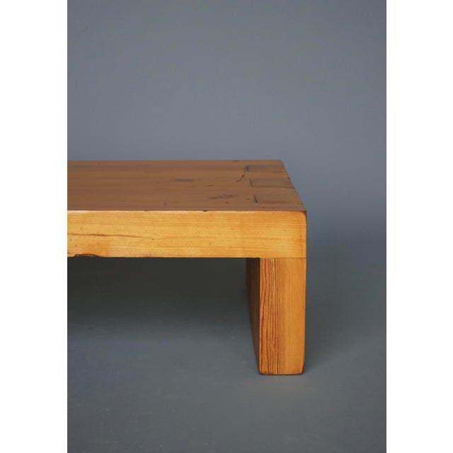 Low Pine Coffee Table in the style of Charlotte Perriand, France, 1960s For Sale - Image 6 of 10