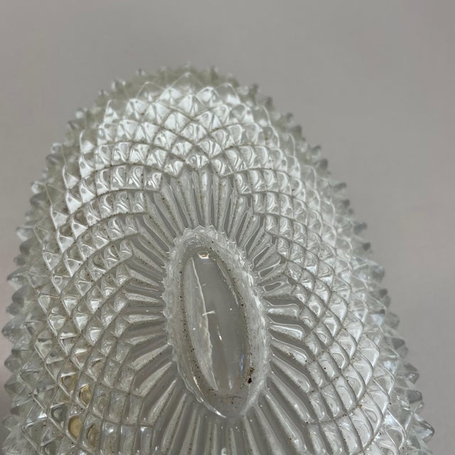 Gold Tone Glass Wall Light attributed to Glashütte Limburg, 1970s For Sale - Image 15 of 17