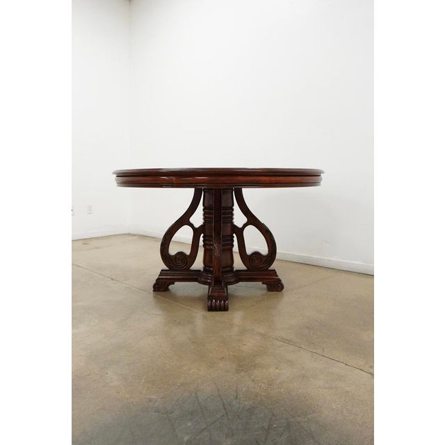 Round Traditional Pedestal Dining Table For Sale In Austin - Image 6 of 14