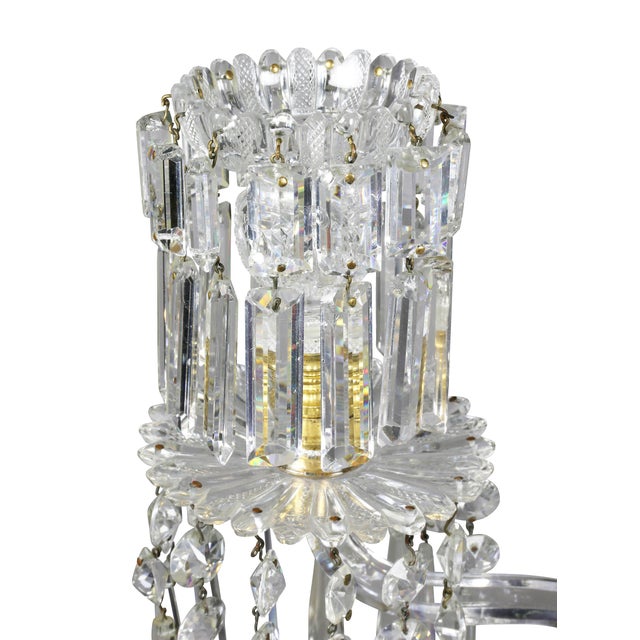 Regency Cut-Glass & Gilt Bronze Candelabra, Attributed to Parker & Perry - a Pair For Sale - Image 4 of 11