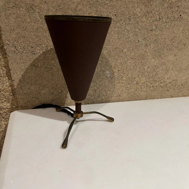 1950s Petite Stilnovo Attributed Italian Modern Design Tripod Desk Table Lamp For Sale - Image 12 of 12