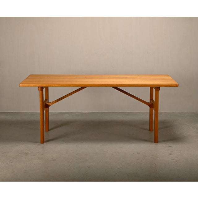 Vintage Danish Oak Dining Table by Børge Mogensen, 1960s For Sale - Image 12 of 18