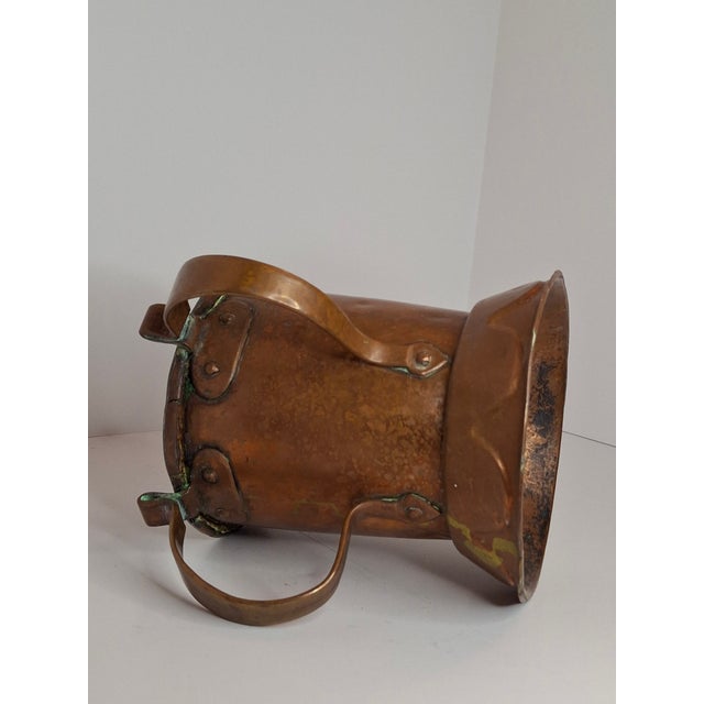 Very Rare Antique Early 1800s Russian Copper Netilat Yadayim Washing Cup With Unique Base - Jewish Ritual Vessel For Sale - Image 14 of 18