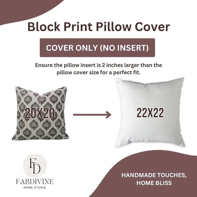 Not Yet Made - Made To Order Fabdivine Floral Home Decor Cushion Cover 14x20 Inch- Uday For Sale - Image 5 of 5