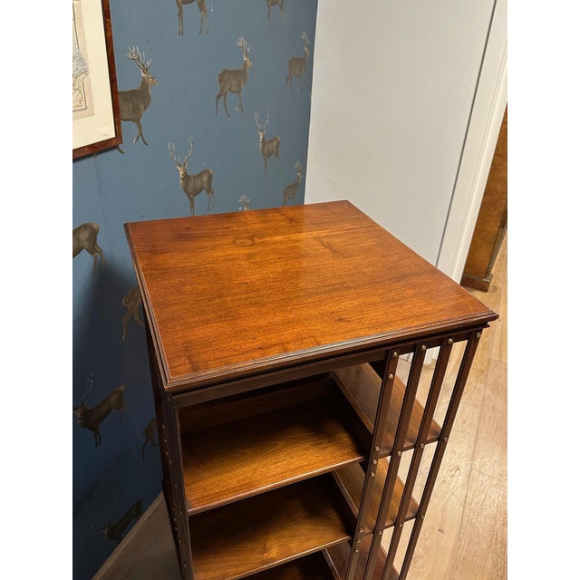 Large Revolving Bookcase, 1890s For Sale - Image 3 of 10