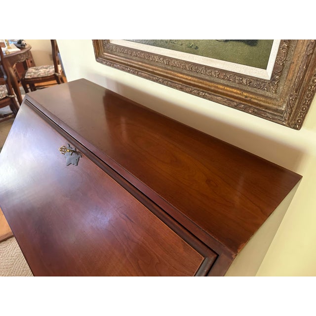 1950s 1950s Maddox Slant-Front Secretary Desk With Drawers For Sale - Image 5 of 12