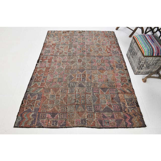 Vintage Turkish Kilim Rug, in Flawless conditions. Designed 1960 to 1969