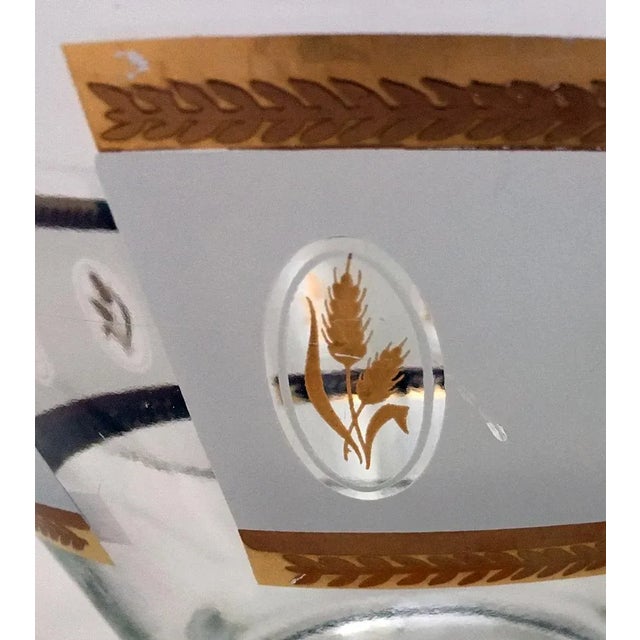 1950s Mid-Century Wheat Motif Chip & Dip Set For Sale - Image 5 of 6