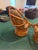 Vintage Mamasan Swival Chairs For Sale - Image 6 of 6