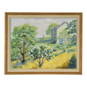 "One June" - Original Oil on Masonite by Richard M Bacon