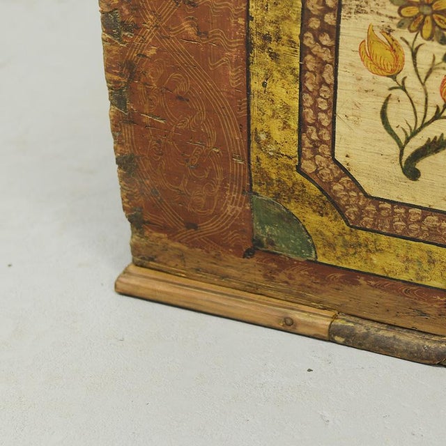 Painted Bridal Chest, Germany For Sale - Image 6 of 11