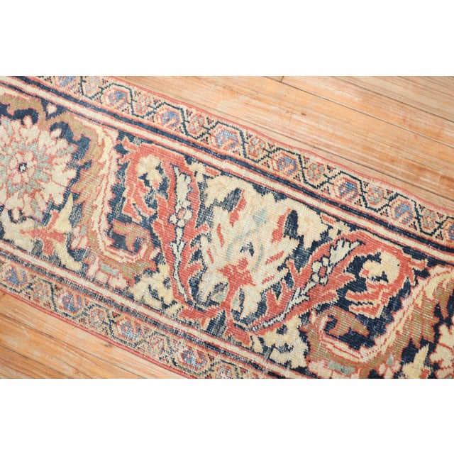 Late 19th Century Antique Persian Mahal Fragment Runner - 1'9" x 8'6" For Sale - Image 5 of 9