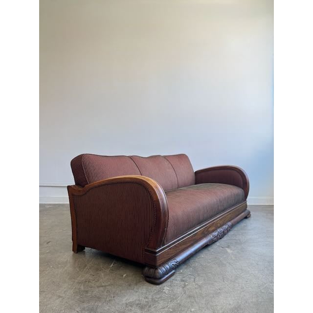 1930s Authentic Art Deco 3 Seater Sofa For Sale - Image 15 of 17