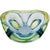 Vintage Bohemian Glass Bowl in Blue Green, 1960s For Sale - Image 6 of 6