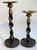 Hollywood Regency Pair of Late 20th C. Brass & Bronze Barley Twist Candle Holders Attributed to Maitland-Smith For Sale - Image 3 of 6