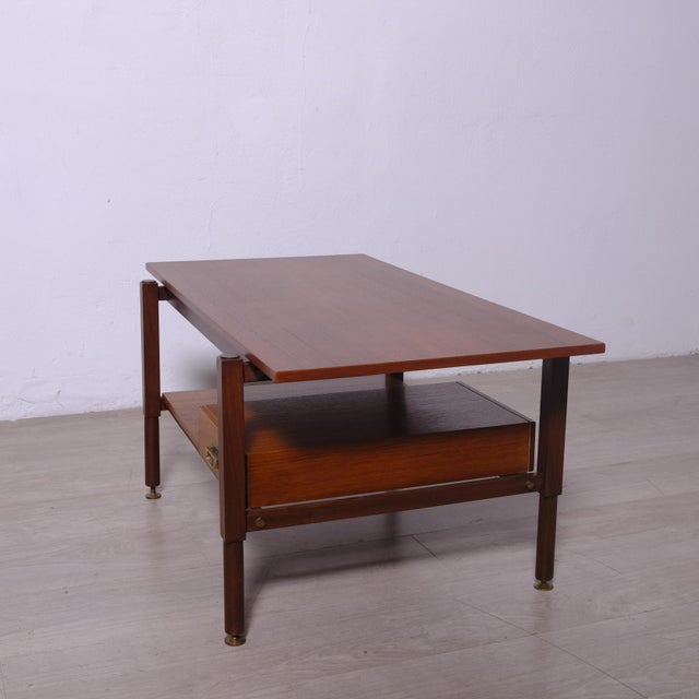Teak Coffee Table with Drawer, 1960s For Sale - Image 10 of 12
