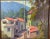 The vibrant red roofs on these homes make this plein air pop. A serene image of a charming little town in the hills is...