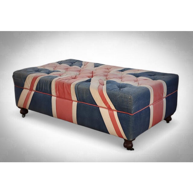 Westminster Buttoned Ottoman by Timothy Oulton Halo, 2010s For Sale - Image 16 of 16
