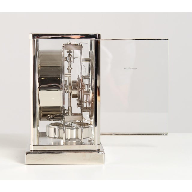 Metal Nickel Plated Atmos Clock from Jaeger Lecoultre, 1956 For Sale - Image 7 of 13
