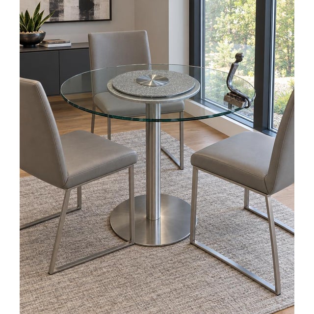 Silvia Stein Signed Art Installation Glass & Steel Table With Pewter Figurine For Sale - Image 10 of 10