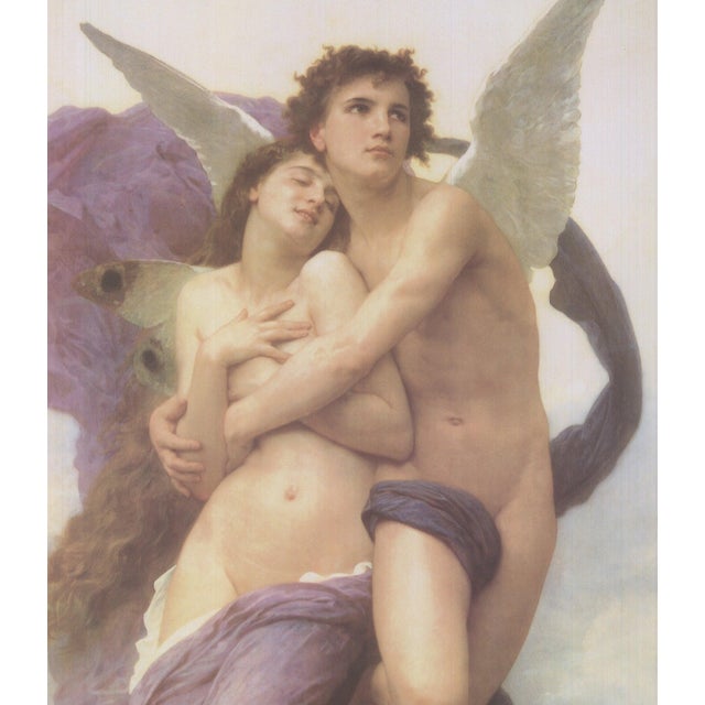 Artist: William-Adolphe Bouguereau Title: The Seduction of Psyche Year: 1999 Signed: No Medium: Offset Lithograph Paper...