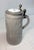 19th Century Large Antique 1800's German Pottery Porcelain Pewter Lidded Beer Stein Mug For Sale - Image 5 of 13
