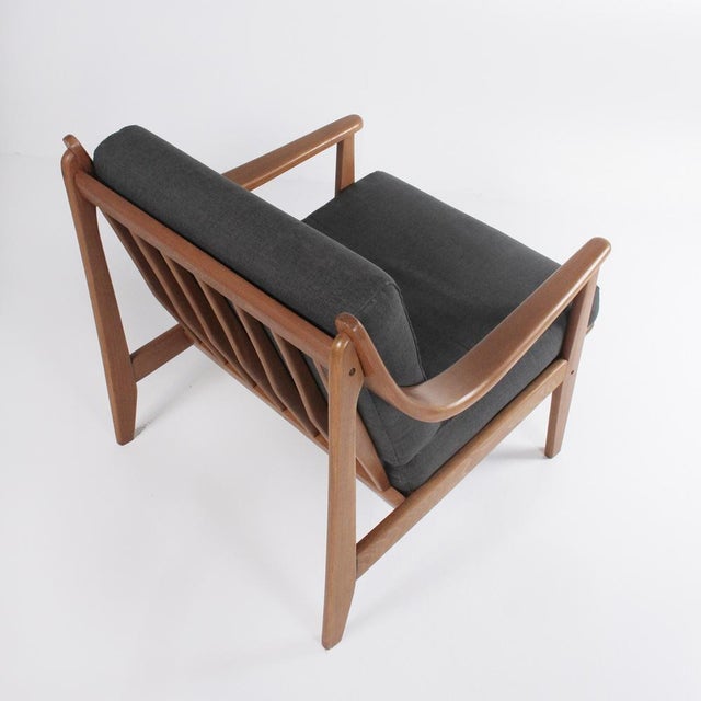 Vintage Italian Beech Armchair, 1960s For Sale - Image 6 of 13